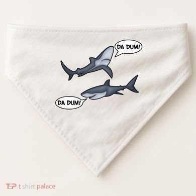 Funny Shark Da Dum Da Dum USA-Made Doggie Bandana