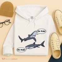 Funny Shark Da Dum Da Dum Hoodie thumb 4
