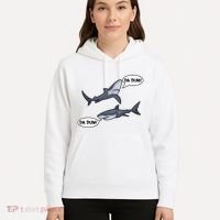 Funny Shark Da Dum Da Dum Hoodie thumb 5