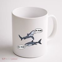 Funny Shark Da Dum Da Dum Coffee Mug thumb 1