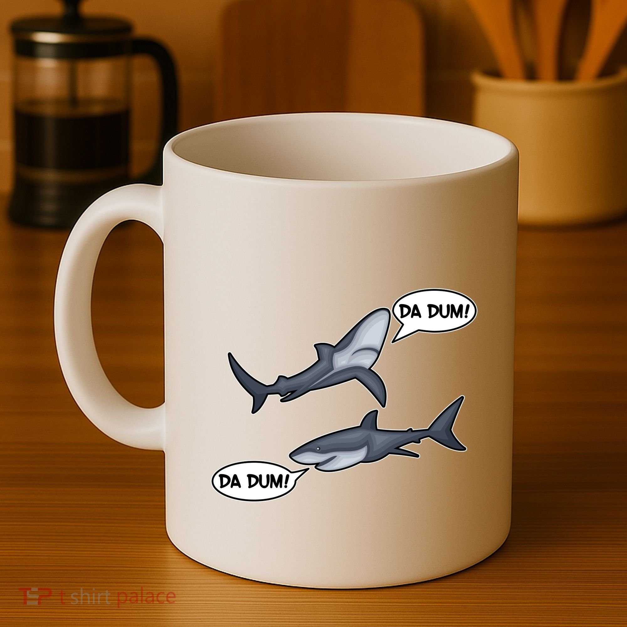 Funny Shark Da Dum Da Dum Coffee Mug