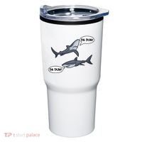 Funny Shark Da Dum Da Dum Tumbler thumb 0