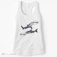 Funny Shark Da Dum Da Dum Women's Tank Top thumb 0