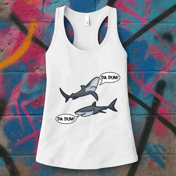 Funny Shark Da Dum Da Dum Women's Tank Top