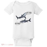 Funny Shark Da Dum Da Dum Baby Bodysuit thumb 0