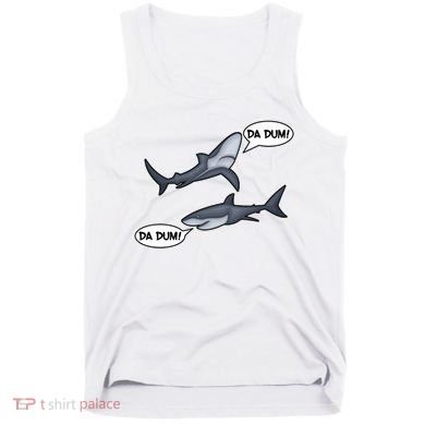 Funny Shark Da Dum Da Dum Tank Top