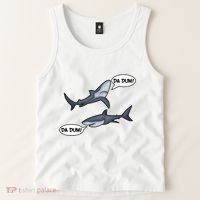 Funny Shark Da Dum Da Dum Tank Top thumb 2