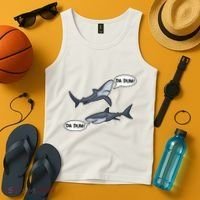 Funny Shark Da Dum Da Dum Tank Top thumb 4