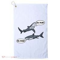Funny Shark Da Dum Da Dum Golf Towel thumb 0
