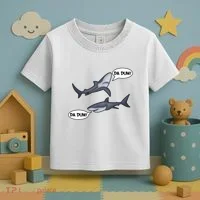 Funny Shark Da Dum Da Dum Toddler T-Shirt thumb 3