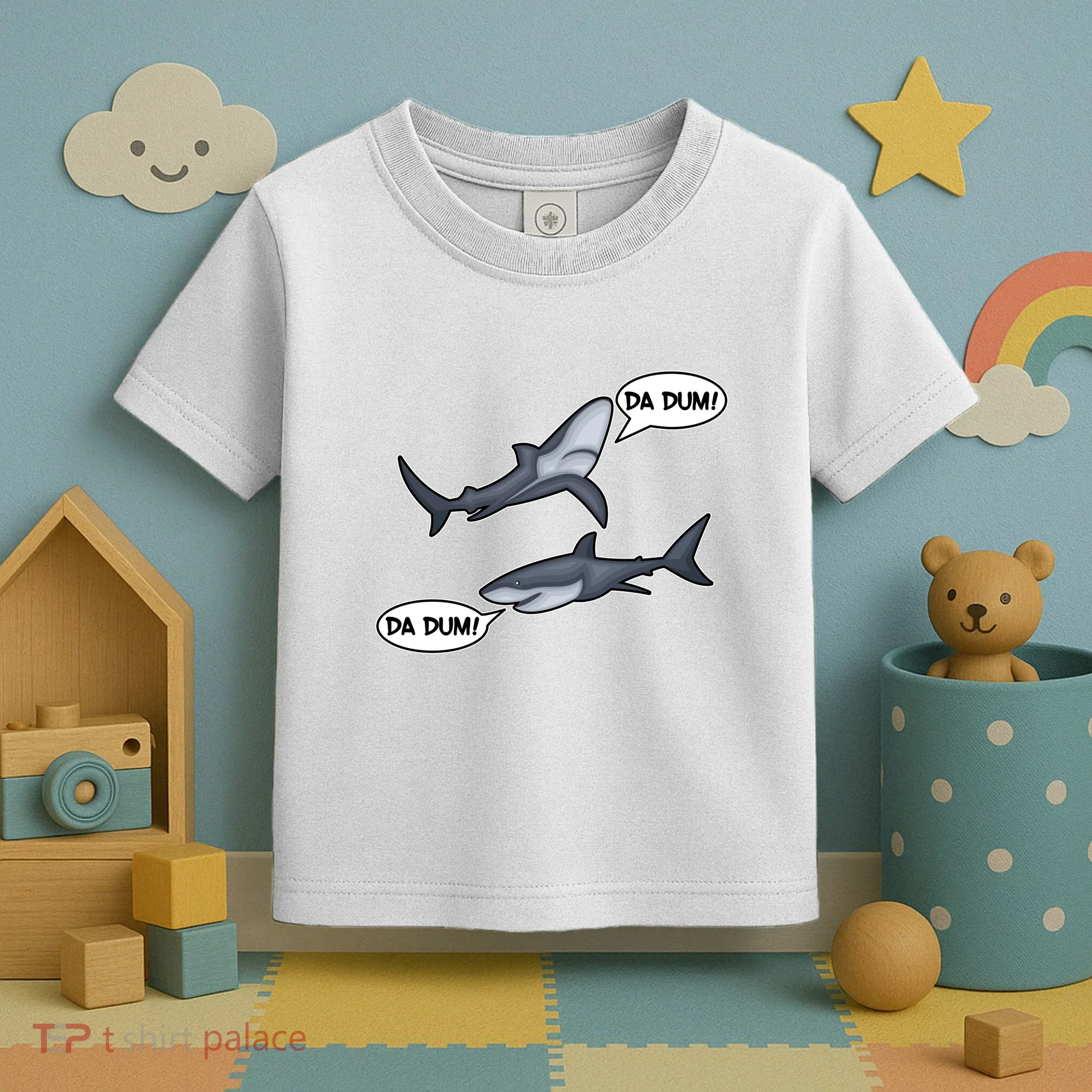 Funny Shark Da Dum Da Dum Toddler T-Shirt