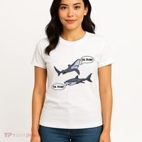 Funny Shark Da Dum Da Dum Women's T-Shirt thumb 4