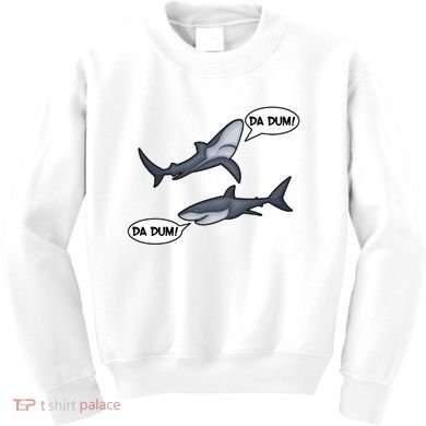 Funny Shark Da Dum Da Dum Kids Sweatshirt