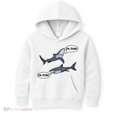 Funny Shark Da Dum Da Dum Kids Hoodie