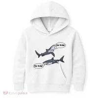 Funny Shark Da Dum Da Dum Kids Hoodie thumb 0