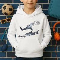 Funny Shark Da Dum Da Dum Kids Hoodie thumb 2