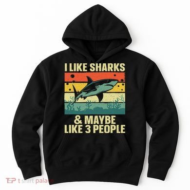 Funny Shark Design For Women Shark Lover Hoodie