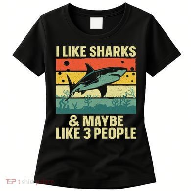 Funny Shark Design For Women Shark Lover Women's T-Shirt