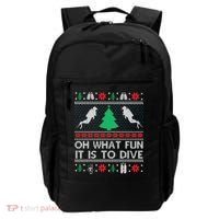 Funny Scuba Diving Diver Ugly Christmas Xmas Backpack thumb 0