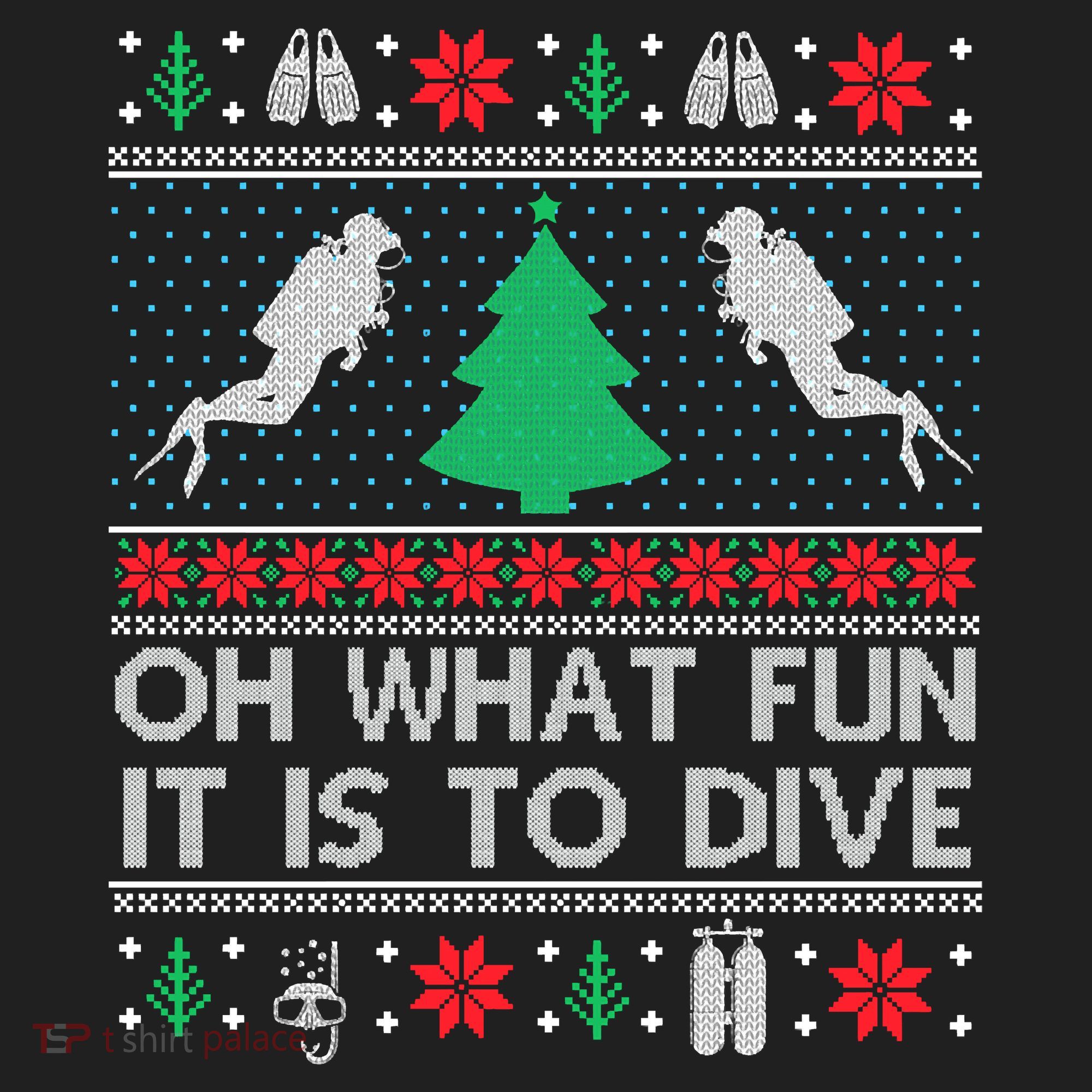 Funny Scuba Diving Diver Ugly Christmas Xmas Beanie