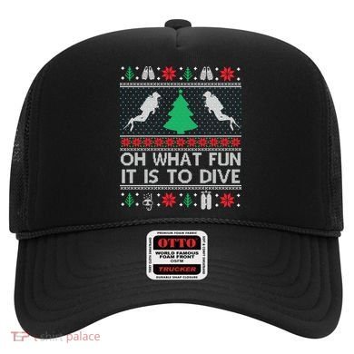 Funny Scuba Diving Diver Ugly Christmas Xmas Hat