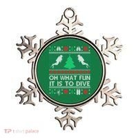 Funny Scuba Diving Diver Ugly Christmas Xmas Ornament thumb 0