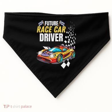 Funny Sarcastic Design Future Race Car Driver USA-Made Doggie Bandana