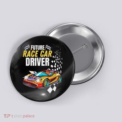 Funny Sarcastic Design Future Race Car Driver Button