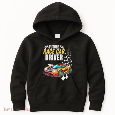 Funny Sarcastic Design Future Race Car Driver Kids Hoodie
