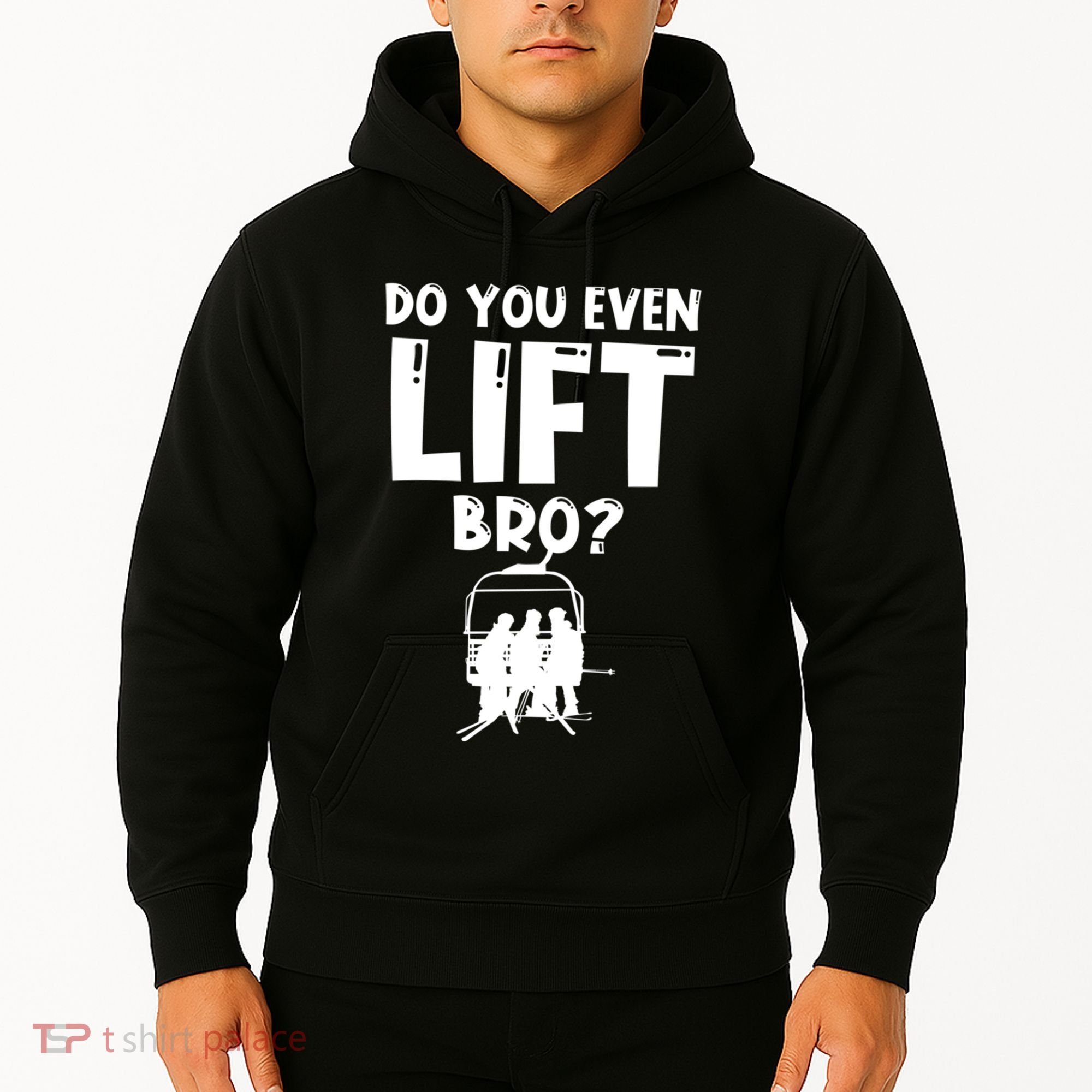 Funny Ski Do You Even Lift Snowboard Skiing Hoodie