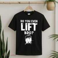 Funny Ski Do You Even Lift Snowboard Skiing T-Shirt thumb 2