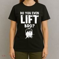 Funny Ski Do You Even Lift Snowboard Skiing T-Shirt thumb 4