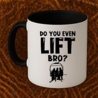 Funny Ski Do You Even Lift Snowboard Skiing Coffee Mug thumb 2