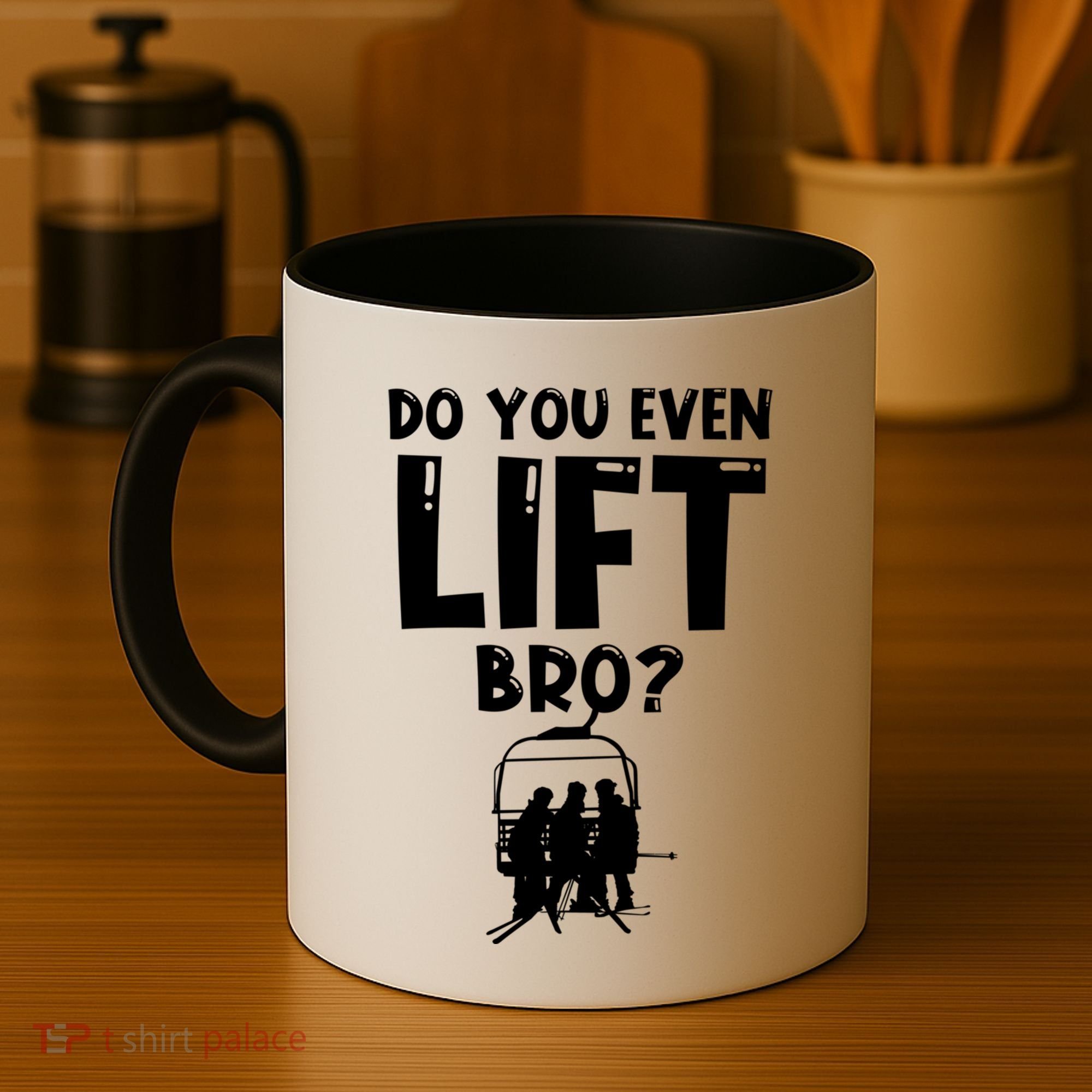 Funny Ski Do You Even Lift Snowboard Skiing Coffee Mug