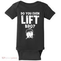 Funny Ski Do You Even Lift Snowboard Skiing Baby Bodysuit thumb 0