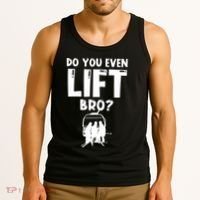 Funny Ski Do You Even Lift Snowboard Skiing Tank Top thumb 3