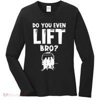 Funny Ski Do You Even Lift Snowboard Skiing Women's Long Sleeve Shirt thumb 0