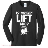 Funny Ski Do You Even Lift Snowboard Skiing Kids Long Sleeve Shirt thumb 0