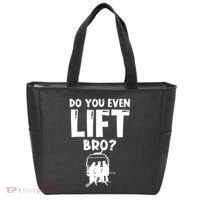 Funny Ski Do You Even Lift Snowboard Skiing Tote Bag thumb 0