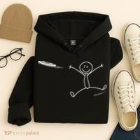 Frisbee Stickman Disc Golf Funny Ultimate Frisbee Game Hoodie thumb 4