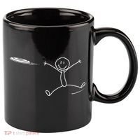Frisbee Stickman Disc Golf Funny Ultimate Frisbee Game 11oz C Handle Ceramic Mug thumb 0