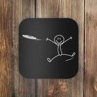 Frisbee Stickman Disc Golf Funny Ultimate Frisbee Game Coaster thumb 0