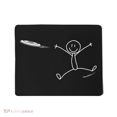 Frisbee Stickman Disc Golf Funny Ultimate Frisbee Game Mousepad