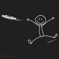 Frisbee Stickman Disc Golf Funny Ultimate Frisbee Game Hat thumb 2