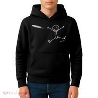 Frisbee Stickman Disc Golf Funny Ultimate Frisbee Game Kids Hoodie thumb 4