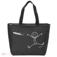 Frisbee Stickman Disc Golf Funny Ultimate Frisbee Game Tote Bag thumb 0