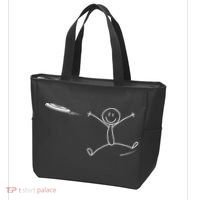 Frisbee Stickman Disc Golf Funny Ultimate Frisbee Game Tote Bag thumb 3