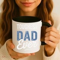 Father Survivor Dad Gift Idea Prostate Cancer Awareness Coffee Mug thumb 3