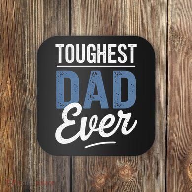 Father Survivor Dad Gift Idea Prostate Cancer Awareness Coaster
