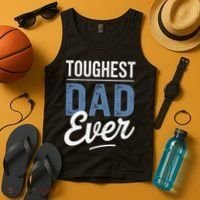 Father Survivor Dad Gift Idea Prostate Cancer Awareness Tank Top thumb 4